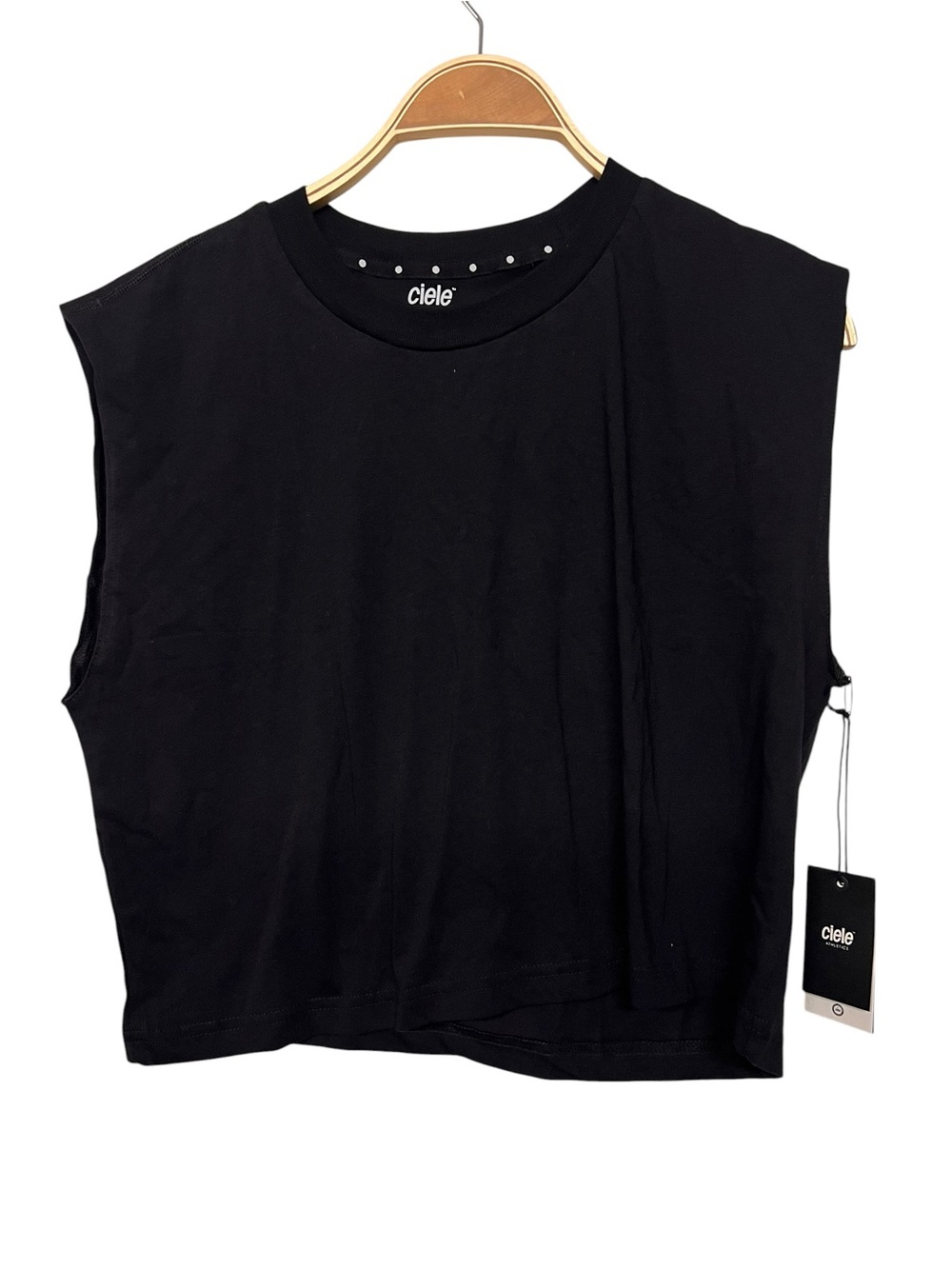 New Ciele Athletics ORTank Cropped Black Whitaker Tank Top Running
